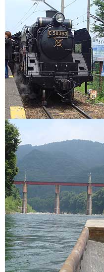 SL（蒸気機関車）に乗って長瀞へ