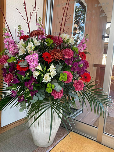 玄関のお花