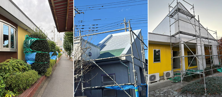 クリニック外壁塗装工事